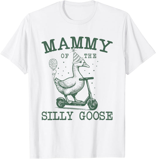 Mammy of The Silly Goose First Birthday Family Matching T-Shirt - T-Shirt | White