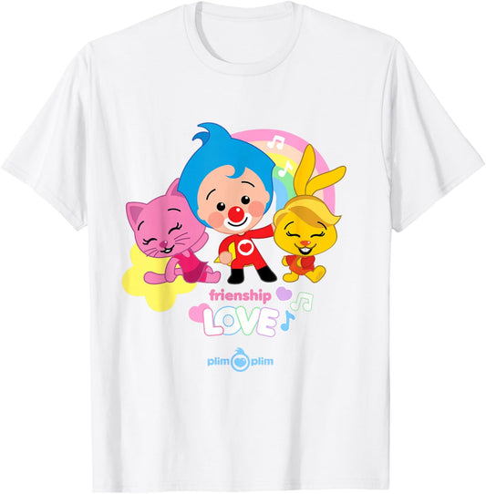 Plim Plim Valentine's Day – Friendship Love T-Shirt - T-Shirt | White