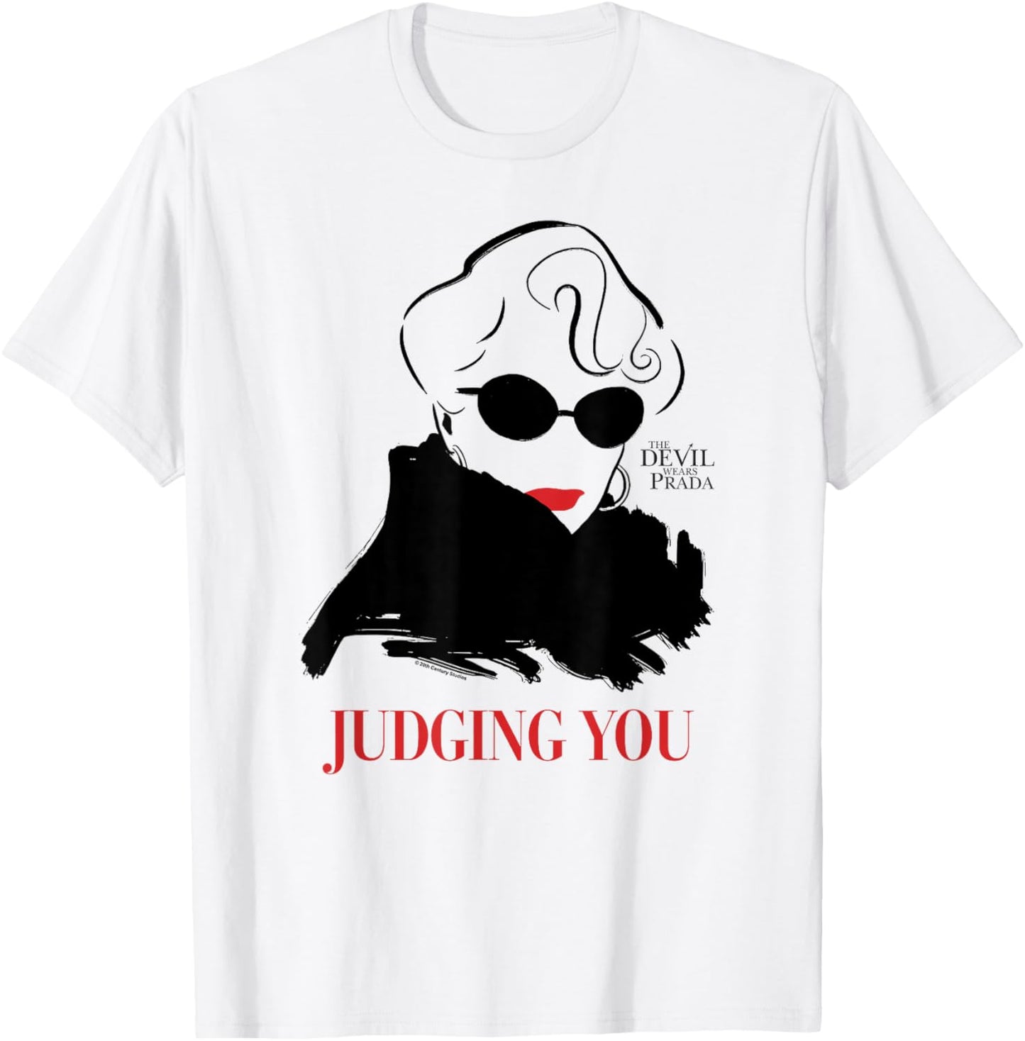 The Devil Wears Prada Judging You Miranda Priestly Pop Art T-Shirt - T-Shirt | White