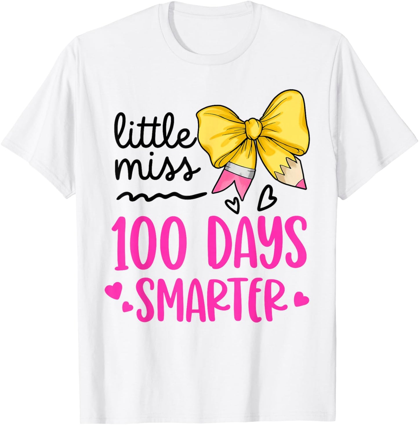 Kids Girls 100th Day of School T-Shirt - T-Shirt | White