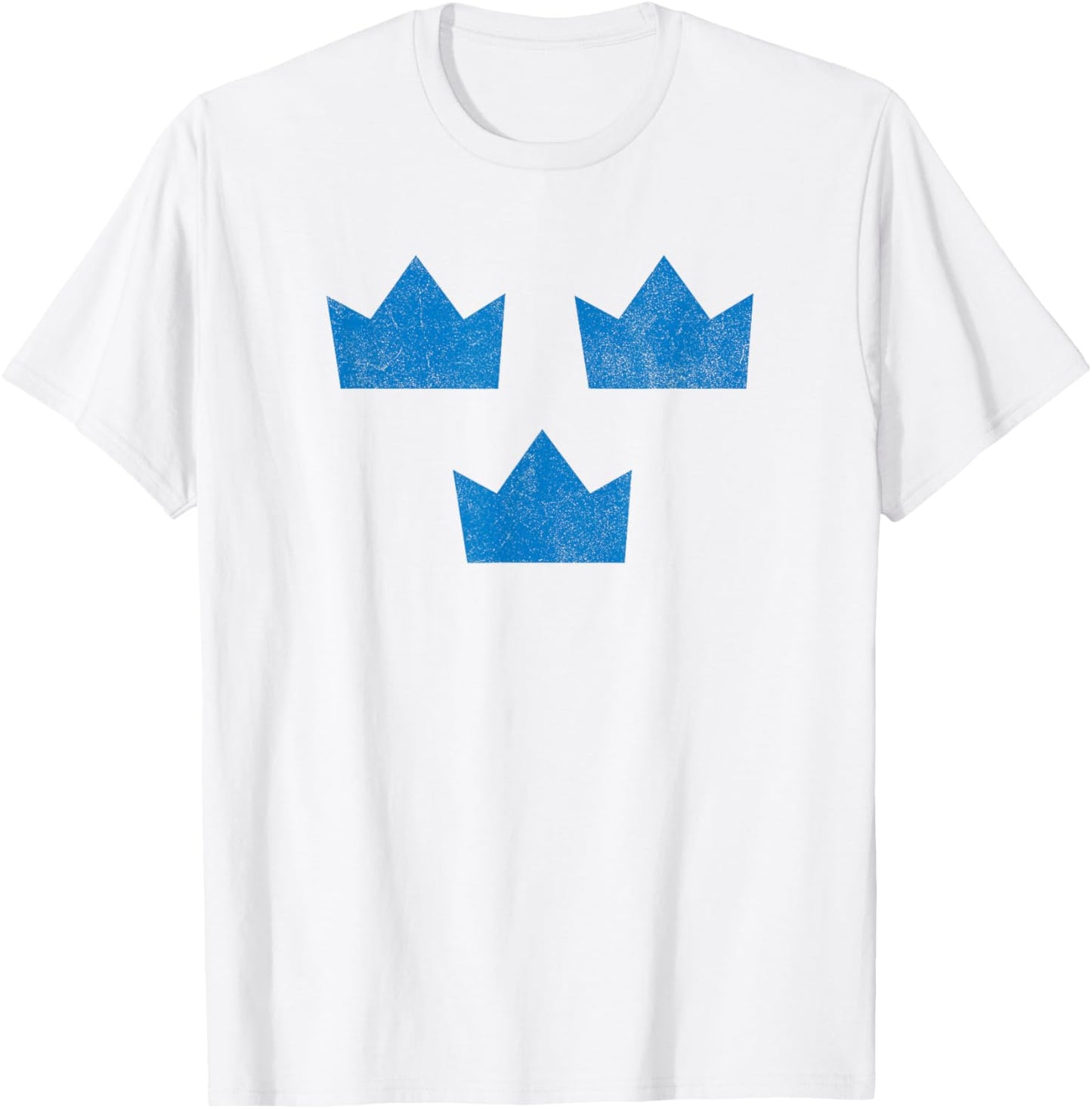 Sweden Flag Three Crowns Sverige Swedish Hockey T-Shirt - T-Shirt | White