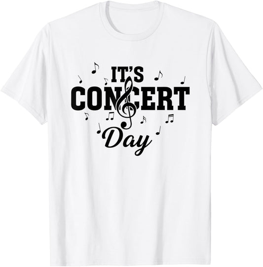 Cute Music Enthusiast Concert Day Musical Event T-Shirt - T-Shirt | White