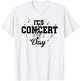 Cute Music Enthusiast Concert Day Musical Event T-Shirt - T-Shirt | White