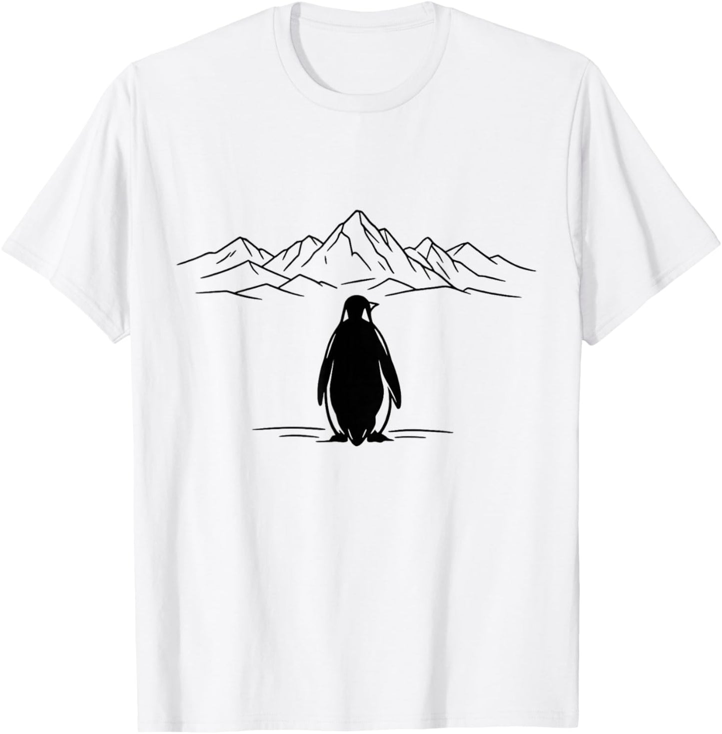 Penguin Meme But Why Mountains T-Shirt - T-Shirt | White