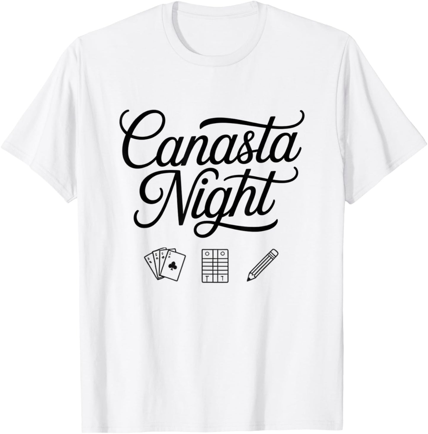 Peace Love Canasta Card Game Canasta Night Lover Card Game T-Shirt - T-Shirt | White