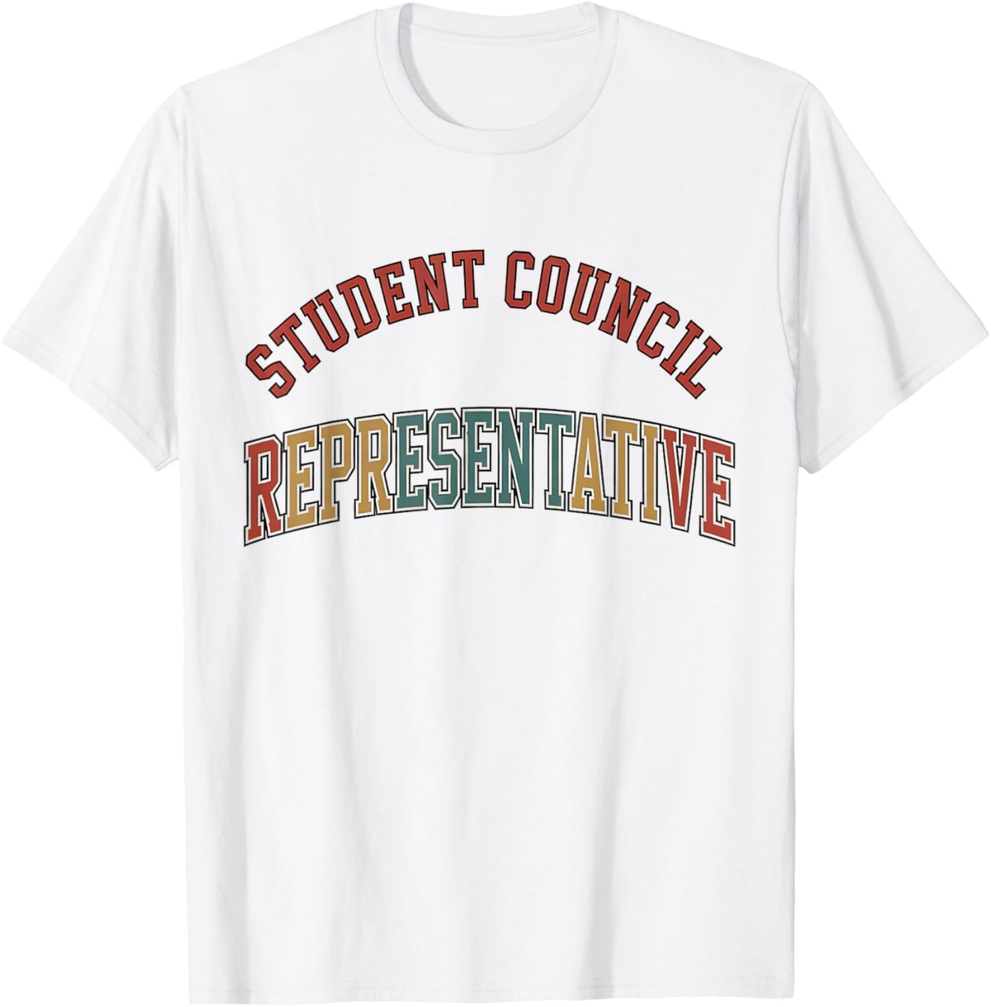 Student Council Representative Teacher Student Council Vibes T-Shirt - T-Shirt | White