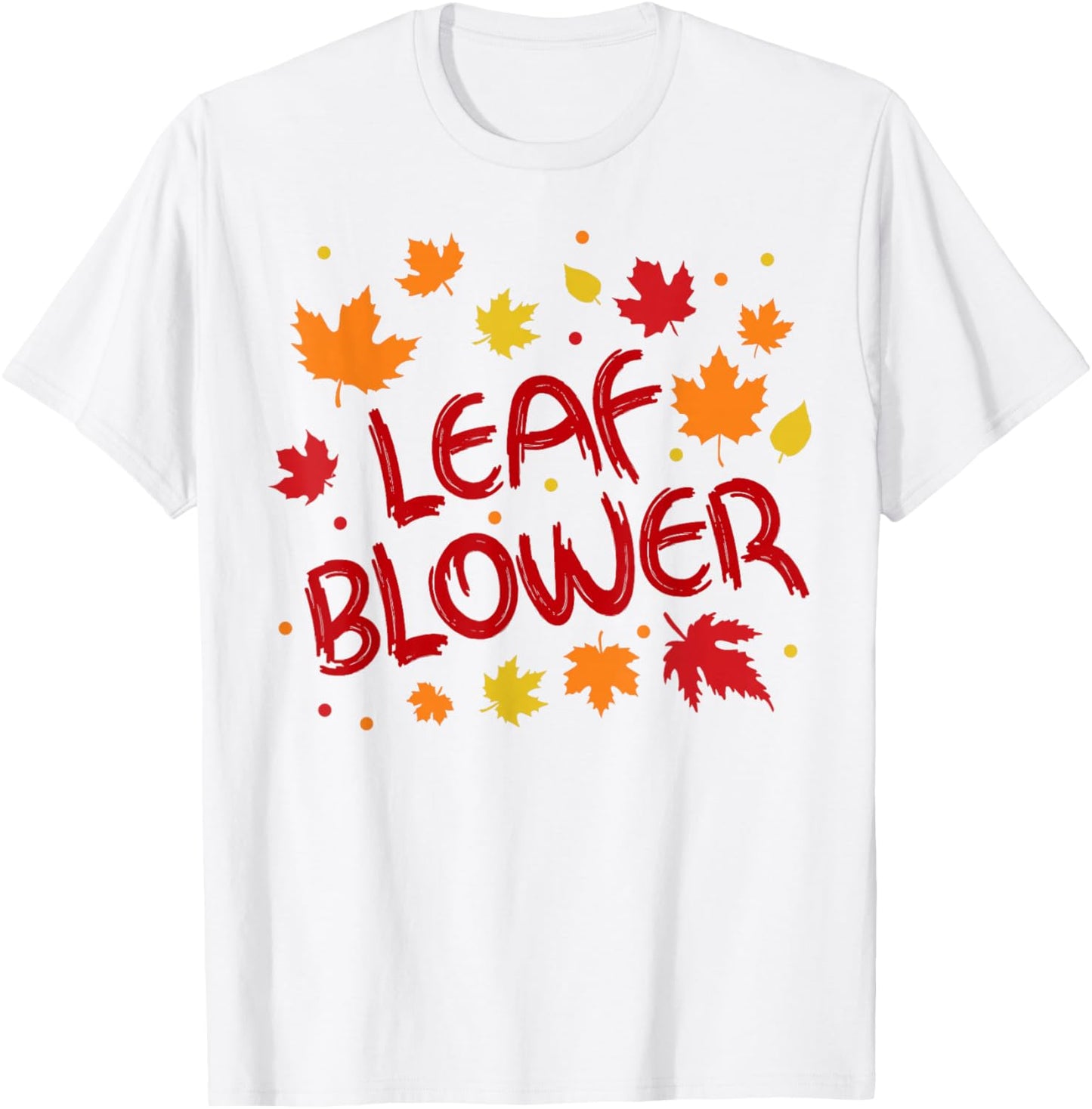 Very Spooktacular Fall Leaf Blower Sucking Leaf Blowers T-Shirt - T-Shirt | White