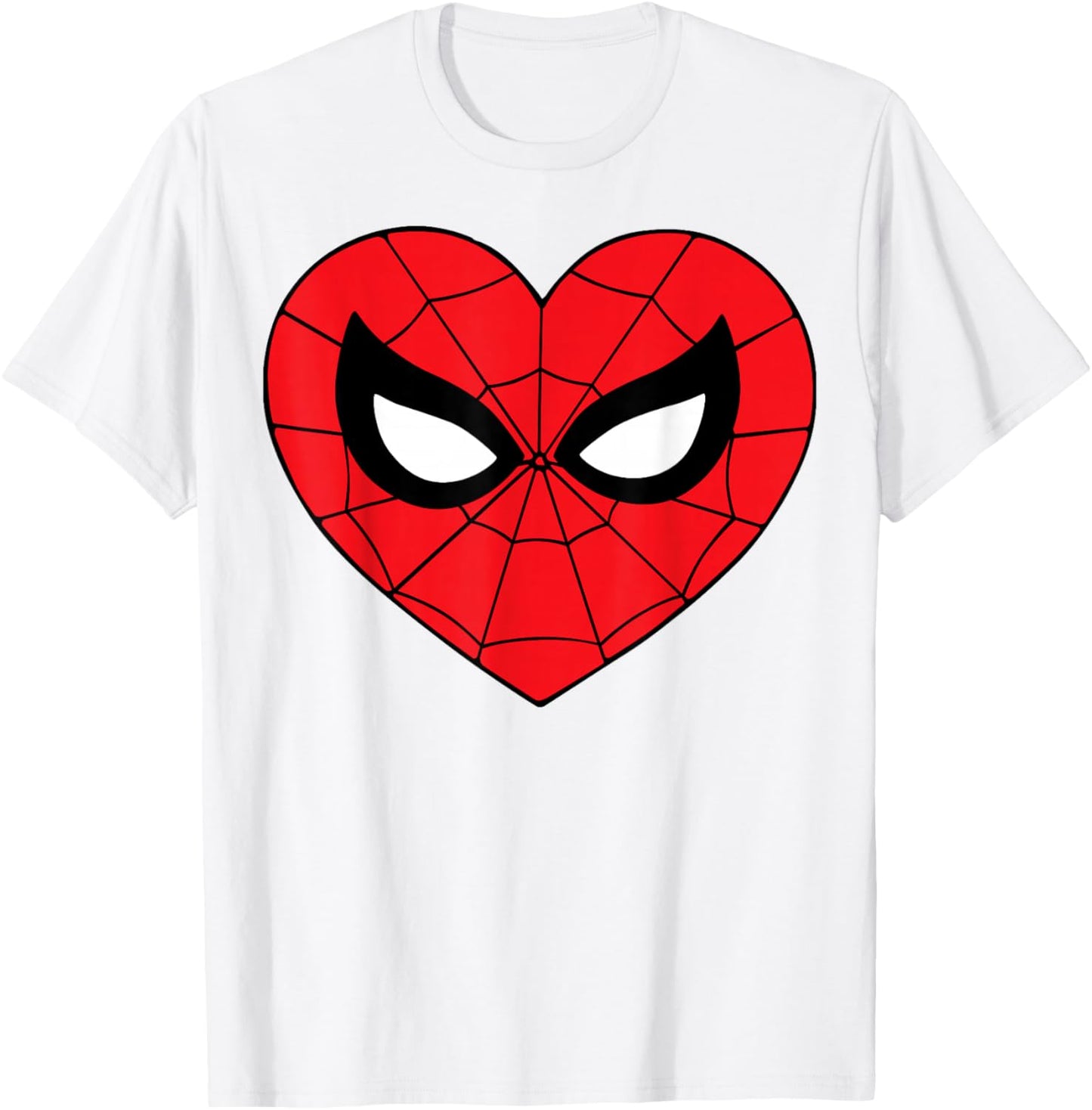 Marvel Comics Spider-Man Heart-Shaped Mask T-Shirt - T-Shirt | White