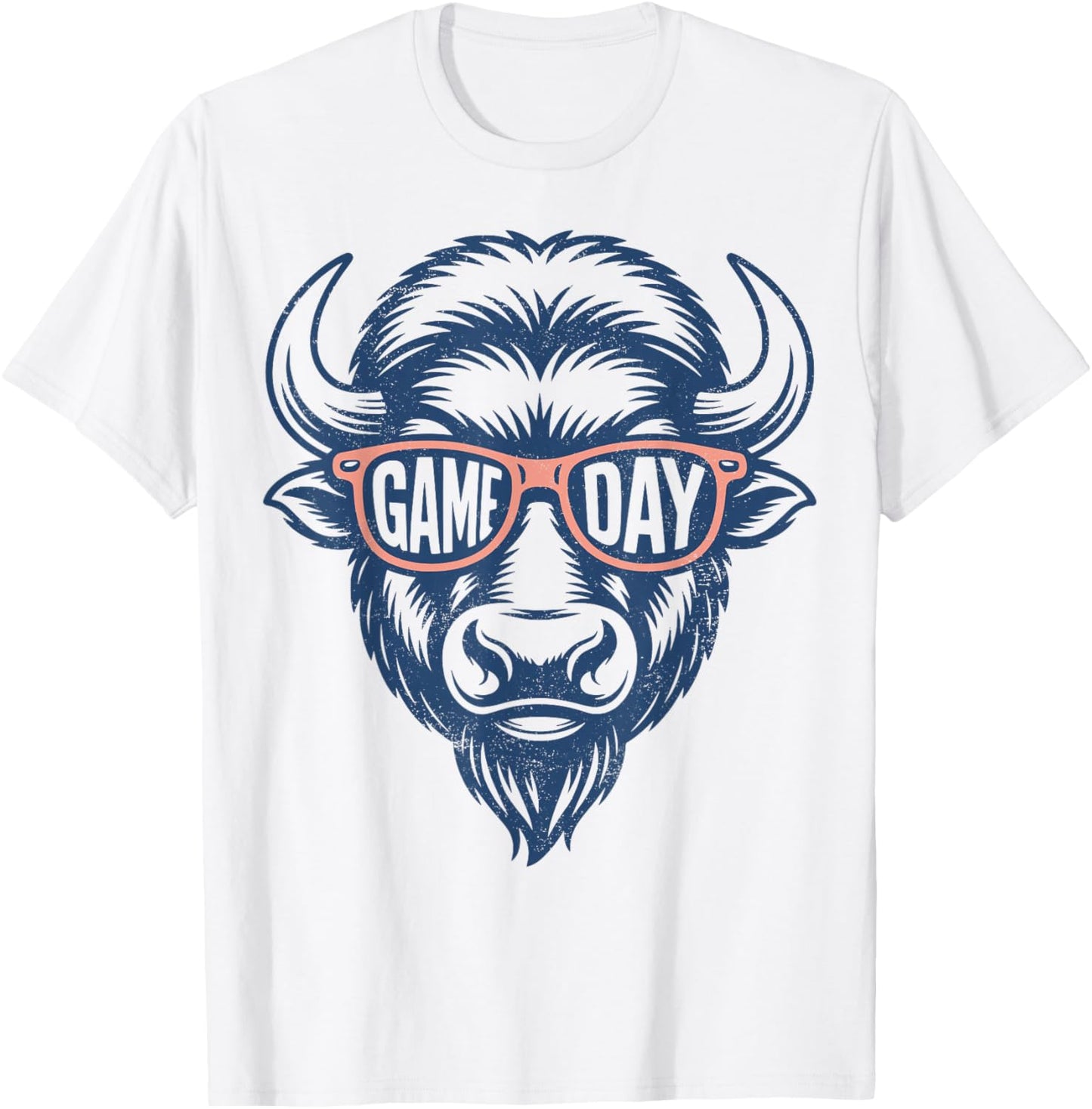 Vintage Game Day Buffalo T-Shirt - T-Shirt | White