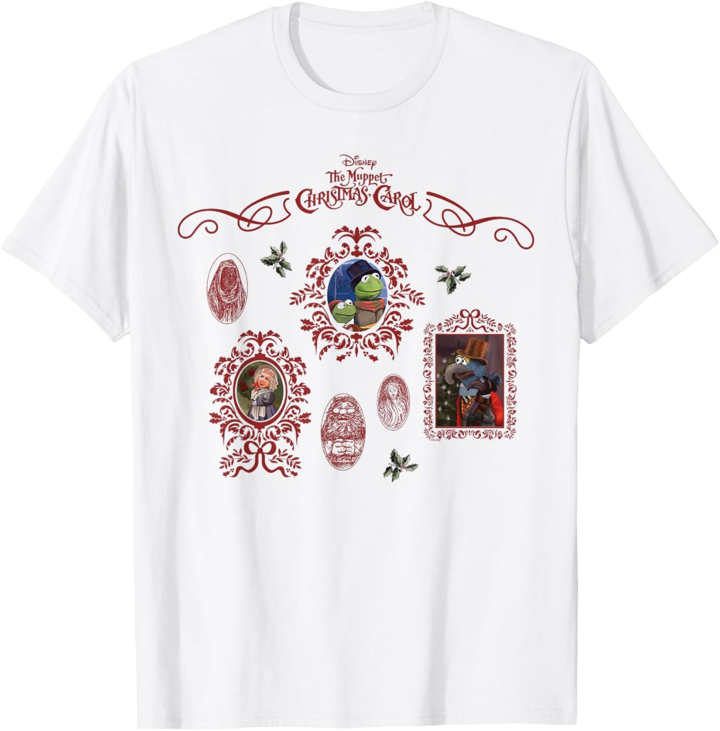 Disney The Muppet Christmas Carol Holiday Coquette Frames T-Shirt - T-Shirt | White
