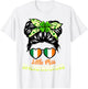 Miss Shenanigans Messy Bun Ireland Shamrock St Patrick Girl T-Shirt - T-Shirt | White