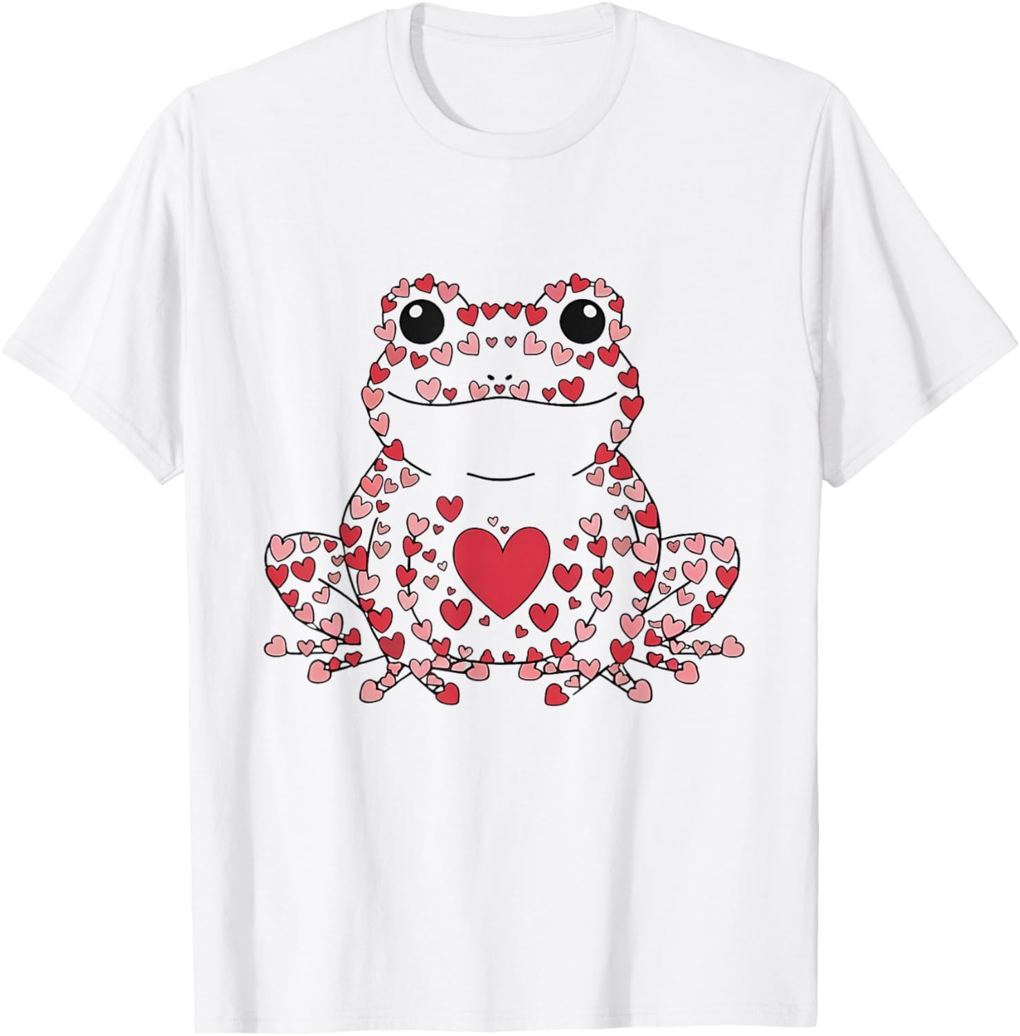 Frog Valentine Heart Retro for Frog Lovers Men Women Kids T-Shirt - T-Shirt | White