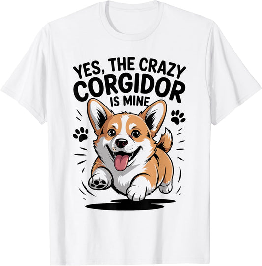 Corgi Mix Cute Cross Dog Breed Lover Style Funny Corgidor T-Shirt - T-Shirt | White