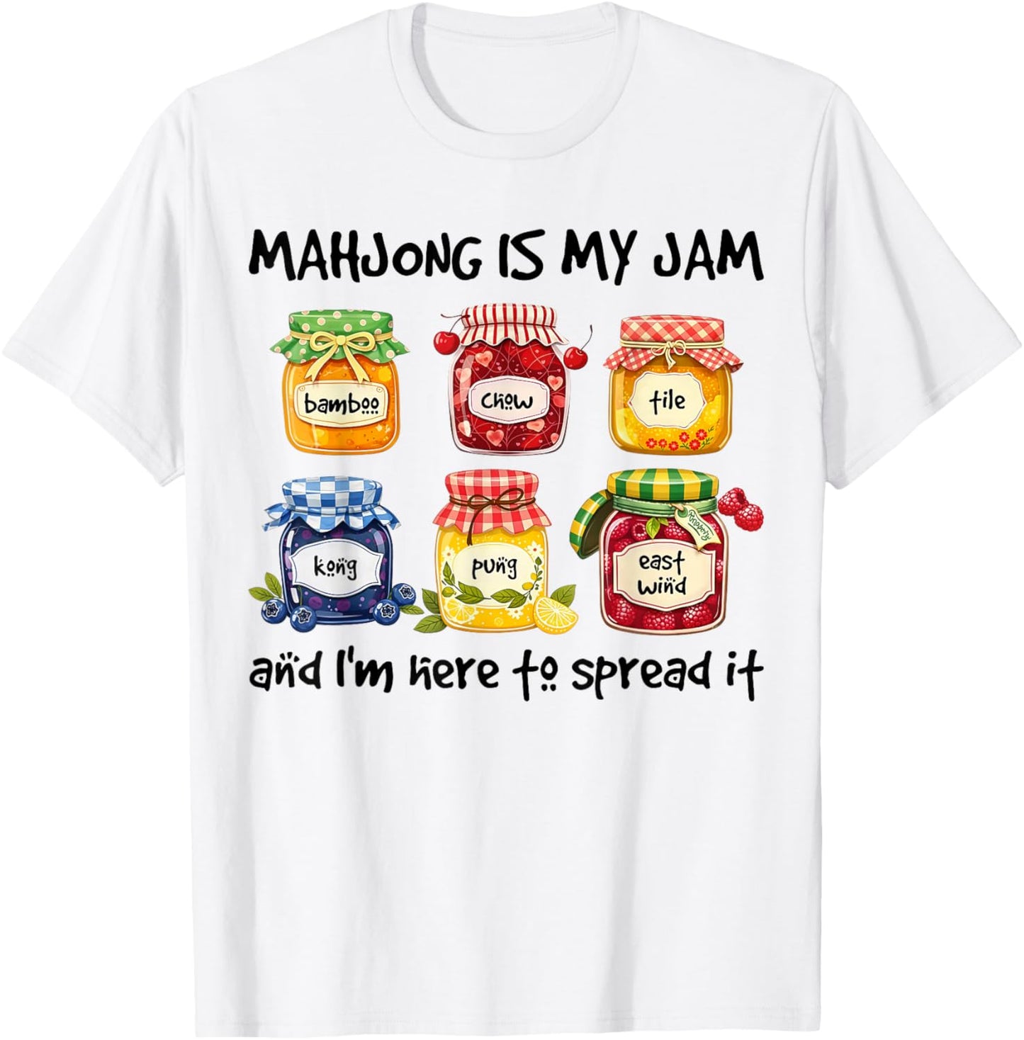 Mahjong is My Jam Funny Mahjong Love Playing Chinese Game T-Shirt - T-Shirt | White
