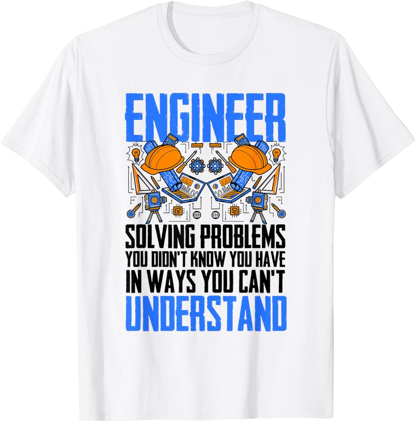 Funny Engineering Students Computer Software Civil Engineer T-Shirt - T-Shirt | White