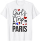 Retro Girls Trip Paris Vacay Fabulous Vacation Sisters Moms T-Shirt - T-Shirt | White