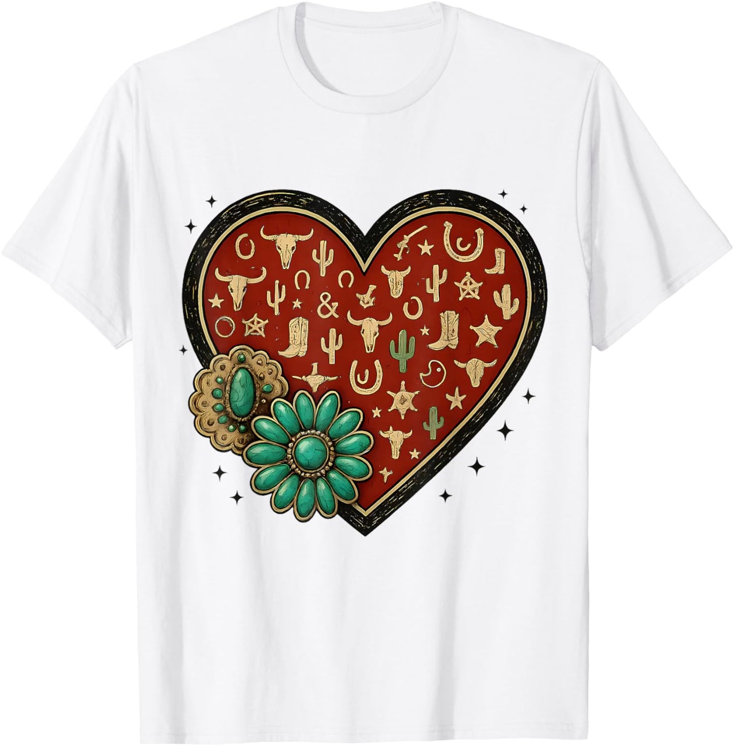 Howdy Valentine Rodeo Western Country Southern Men Women Kid T-Shirt - T-Shirt | White