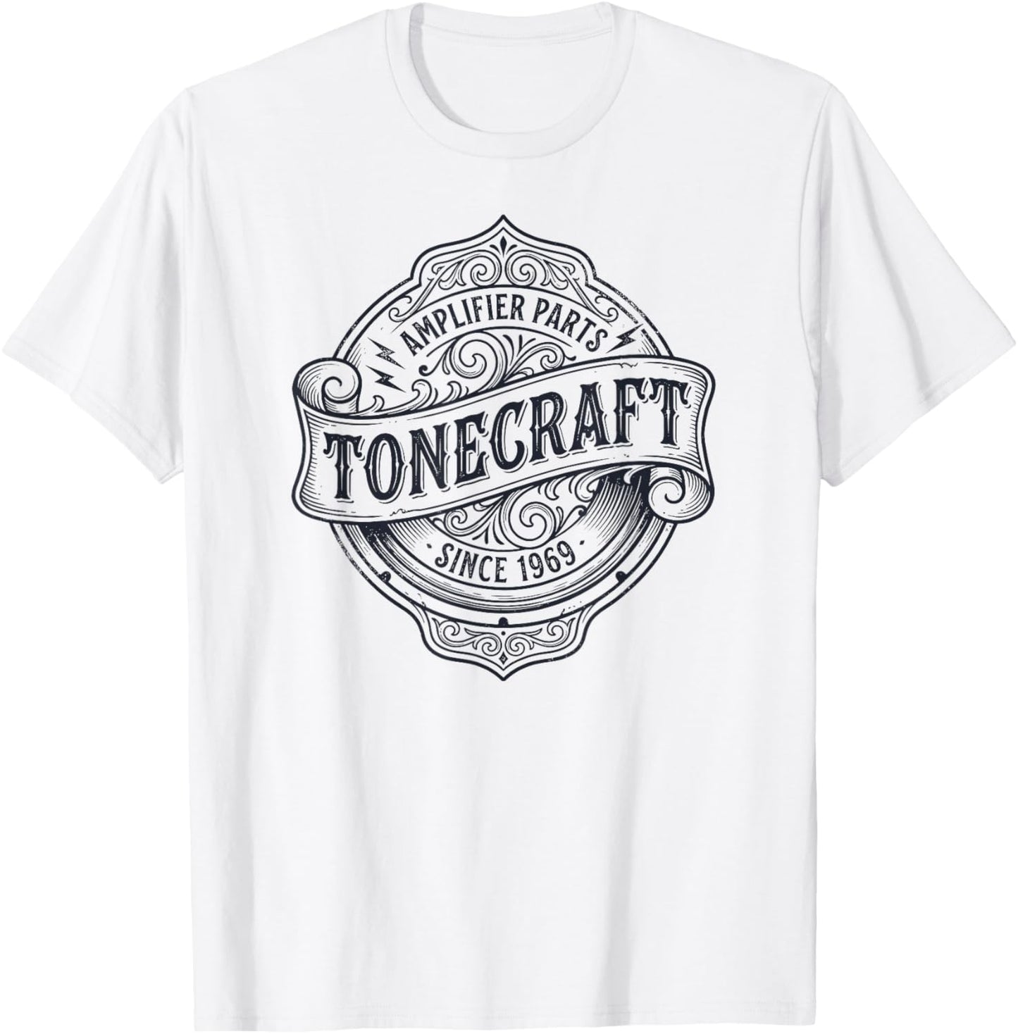 Tonecraft Amplifier Parts Vintage Audio 1969 Musician Gear T-Shirt - T-Shirt | White