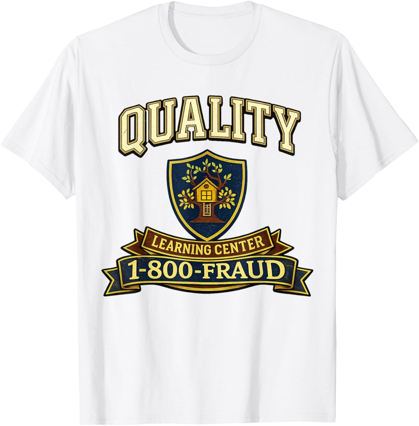 Retro Funny Sarcastic Quality Learning Center School Quote T-Shirt - T-Shirt | White