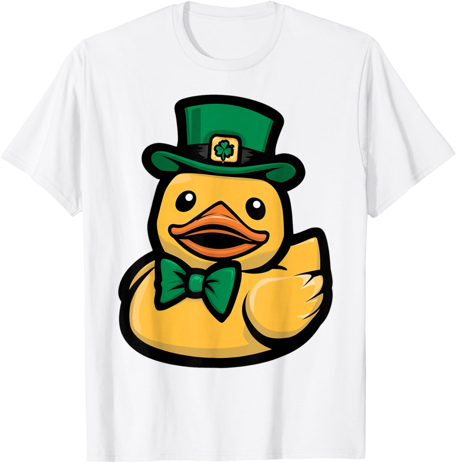 Rubber Duck Duckie St. Patricks Day Pattys Day Irish Ireland T-Shirt - T-Shirt | White