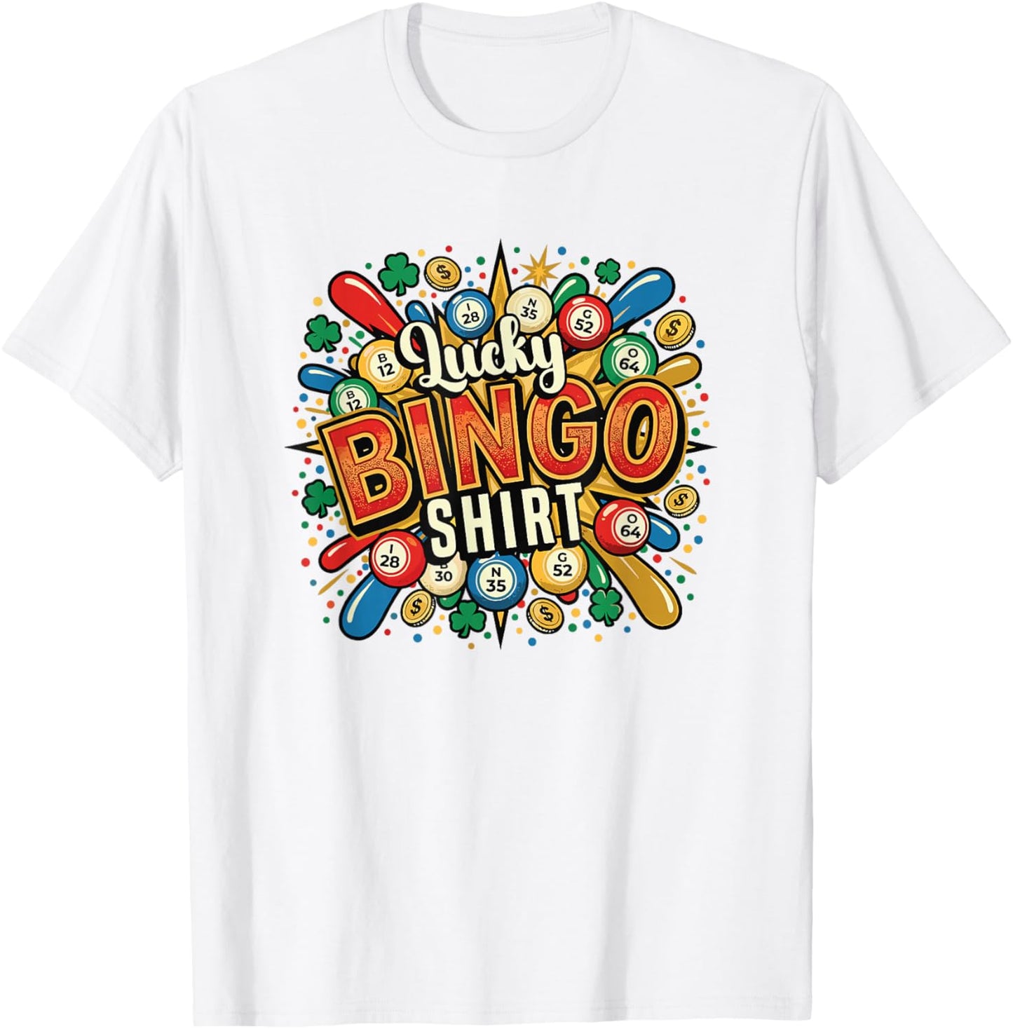 Lucky Bingo Game Player Quote This is My Lucky Bingo T-Shirt - T-Shirt | White