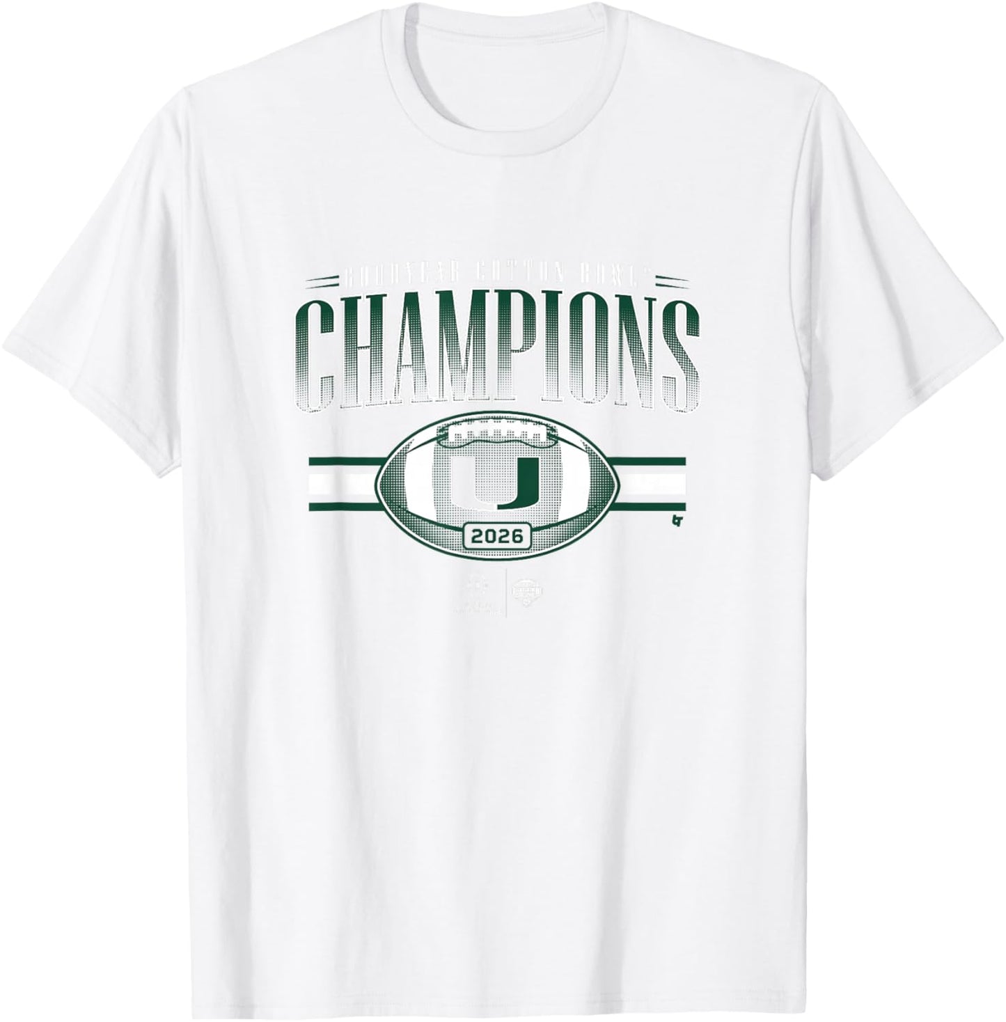Miami Hurricanes 2025 College Football Playoff Cotton Bowl T-Shirt - T-Shirt | White