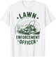 Zero-Turn Lawn Enforcement Officer Mower Funny Mowing Gift T-Shirt - T-Shirt | White