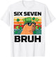 Six Seven Bruh Capybara 6 7 St Patricks Day Kids Boys Youth T-Shirt - T-Shirt | White