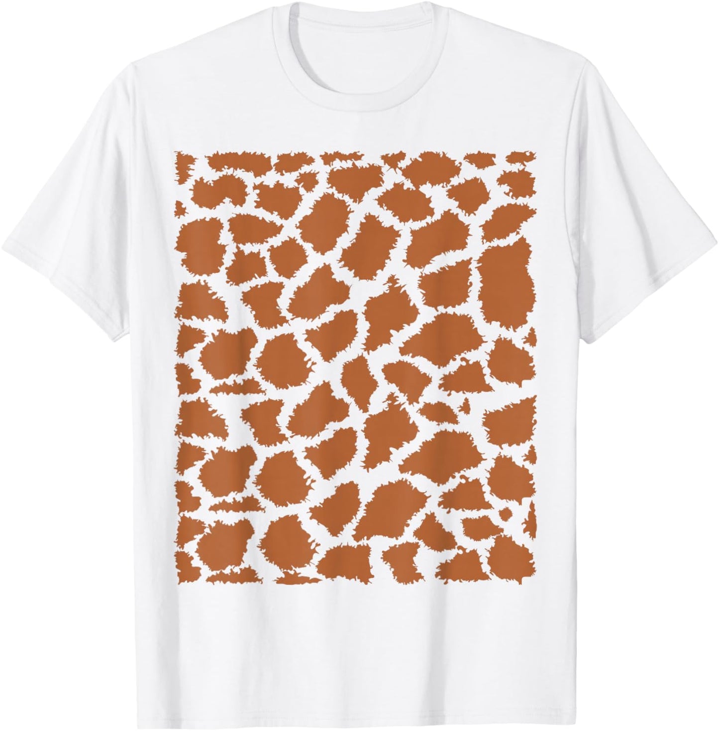 Giraffe Print Shirt Adult Men Women Kids Giraffe Costume T-Shirt - T-Shirt | White
