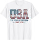 250 Years of Freedom USA 1776 2026 July 4th Anniversary T-Shirt - T-Shirt | White