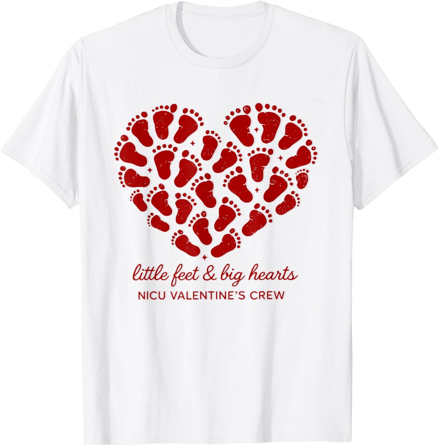 NICU Nurse Valentine's Day Neonatal Intensive Care Unit T-Shirt - T-Shirt | White
