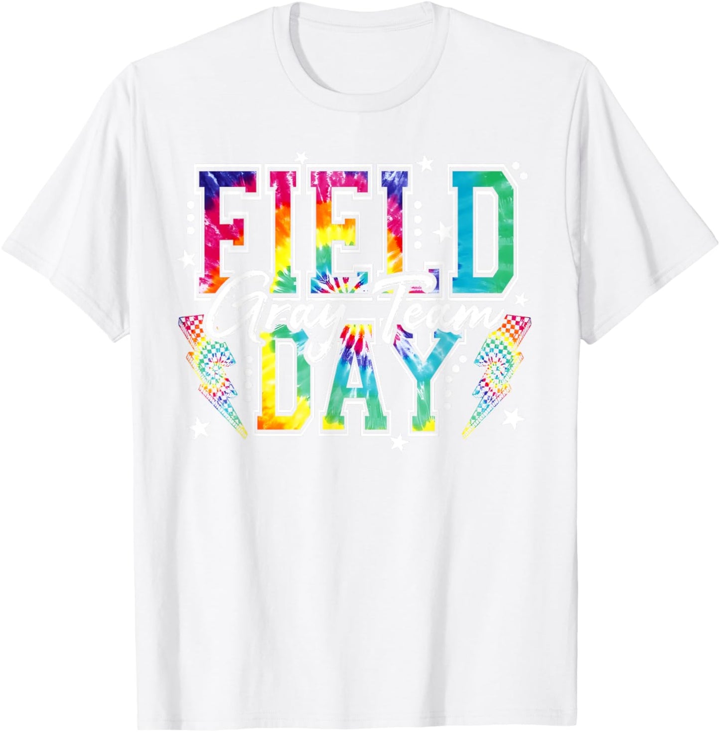Field Day Gray Team Tie Dye School Field Trip 2026 T-Shirt - T-Shirt | White