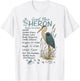 Great Blue Heron Bird Lover Wildlife Biology Bird Watching T-Shirt - T-Shirt | White