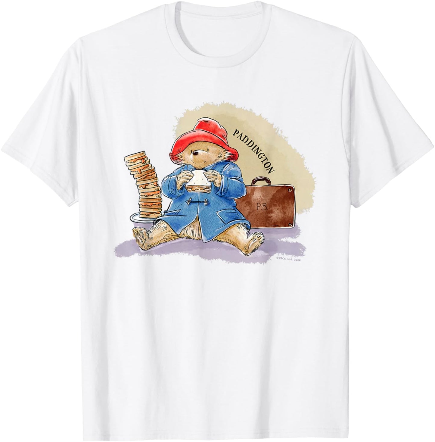 Paddington Bear Marmalade Sandwich Pile PB Bag T-Shirt - T-Shirt | White