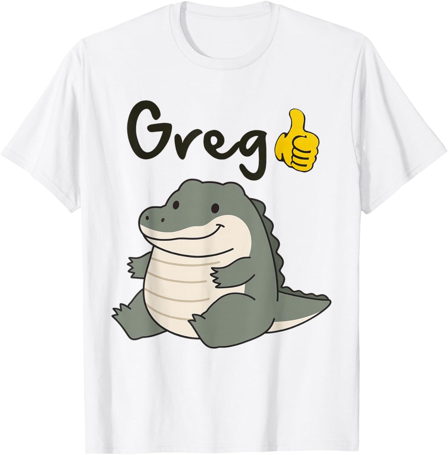 Greg Crocodile Meme Sarcasm Funny Humor Greg Meme Gen Z T-Shirt - T-Shirt | White