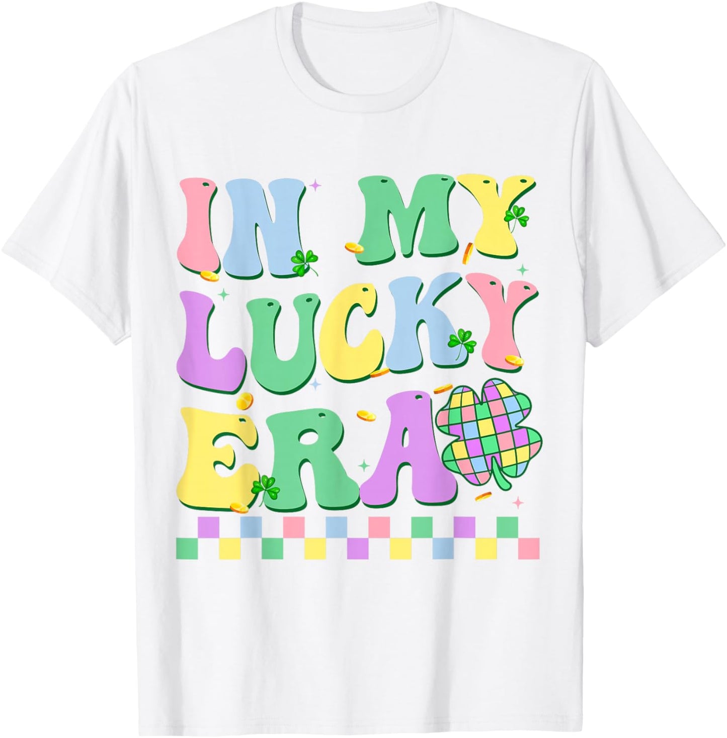 in My Lucky Era Lucky Charms St Patricks Girl Retro Women Ki T-Shirt - T-Shirt | White