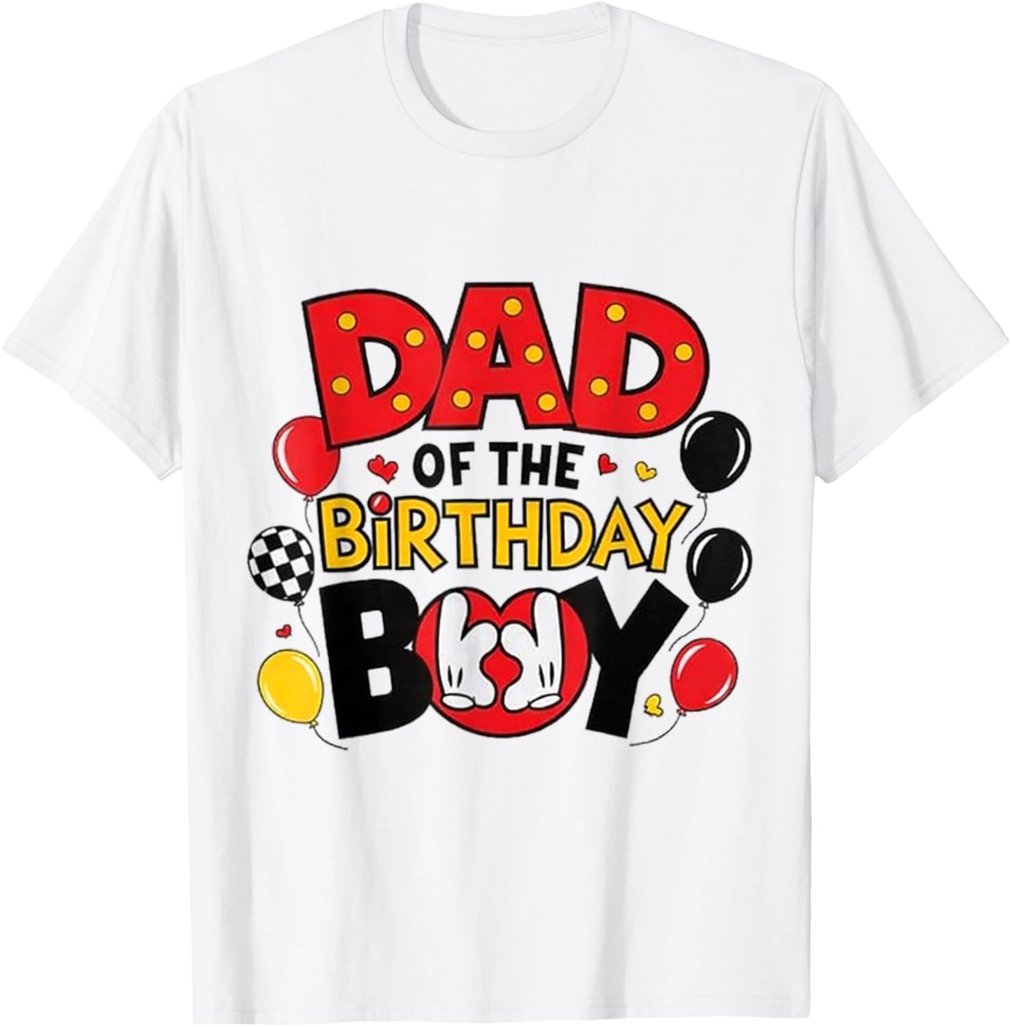Dad of The Birthday Boy Shirt Matching Dad Son Family Bday T-Shirt - T-Shirt | White