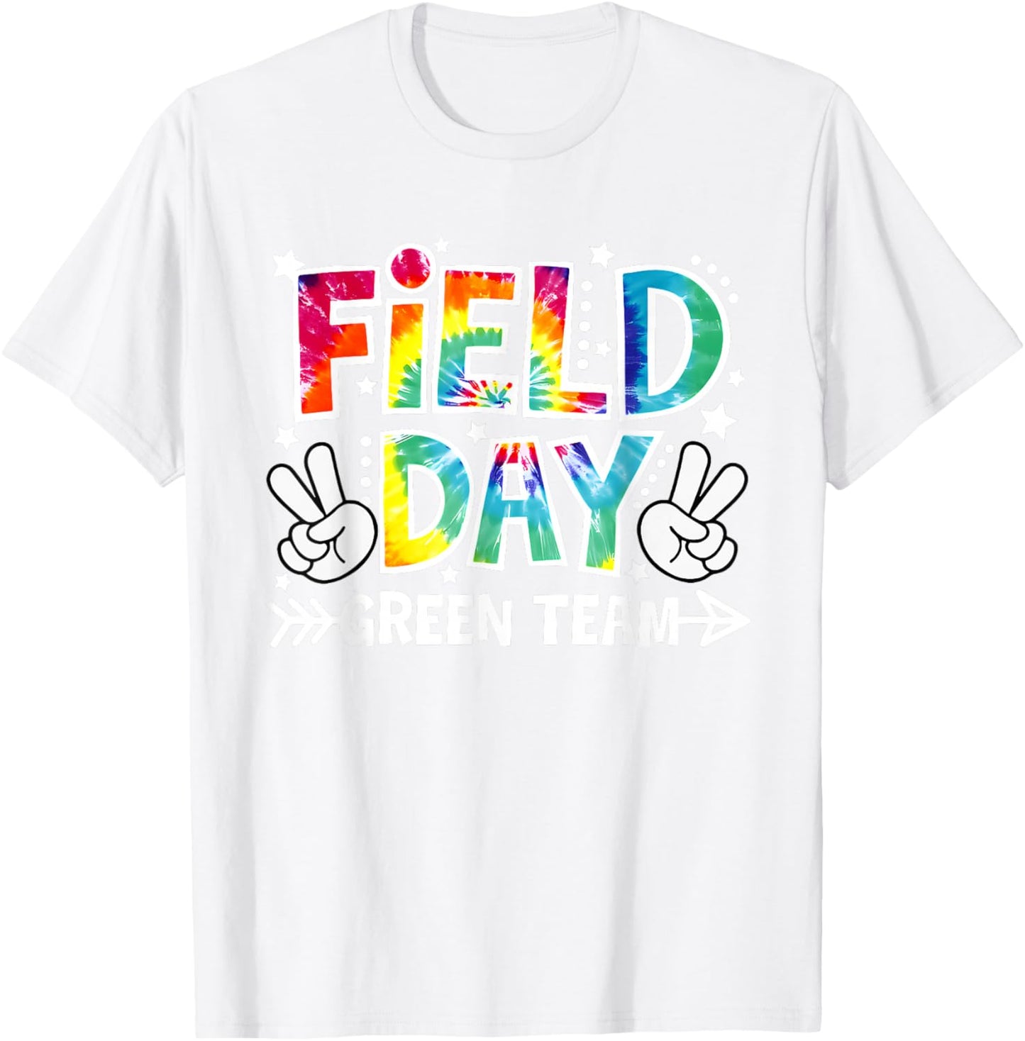 Field Day Green Team Funny for Teacher Kids Field Day Games T-Shirt - T-Shirt | White