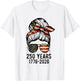 Flag Vintage 250 Years American 1776 2026 250th USA Birthday T-Shirt - T-Shirt | White