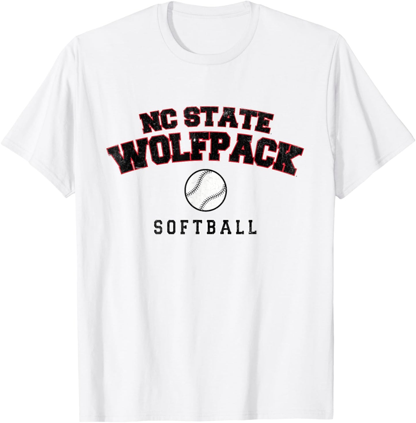 NC State Wolfpack Softball T-Shirt - T-Shirt | White