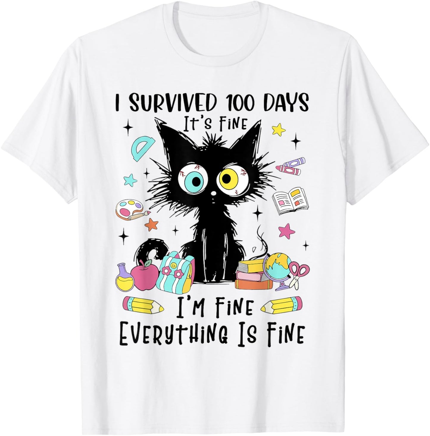 Funny Cat Lover T-Shirt - T-Shirt | White