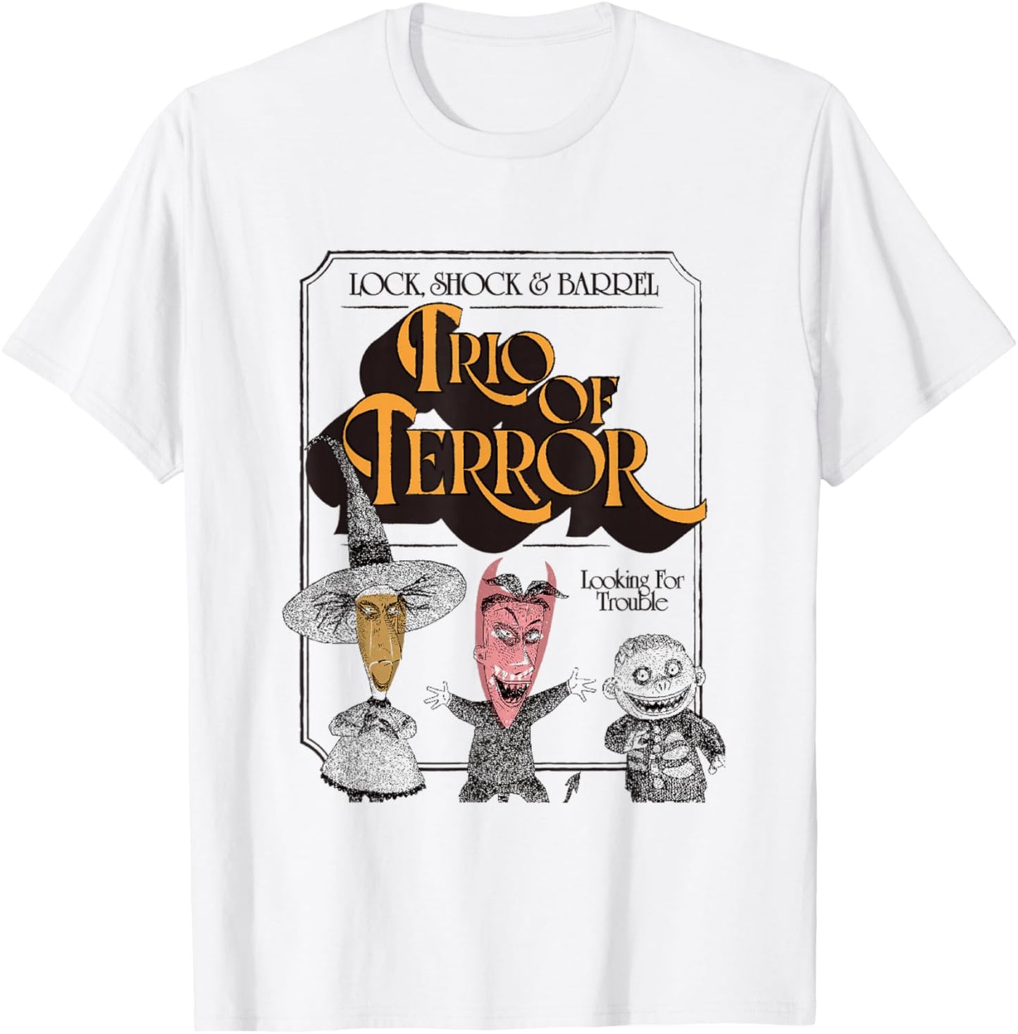 Disney The Nightmare Before Christmas Lock Shock Barrel Trio T-Shirt - T-Shirt | White