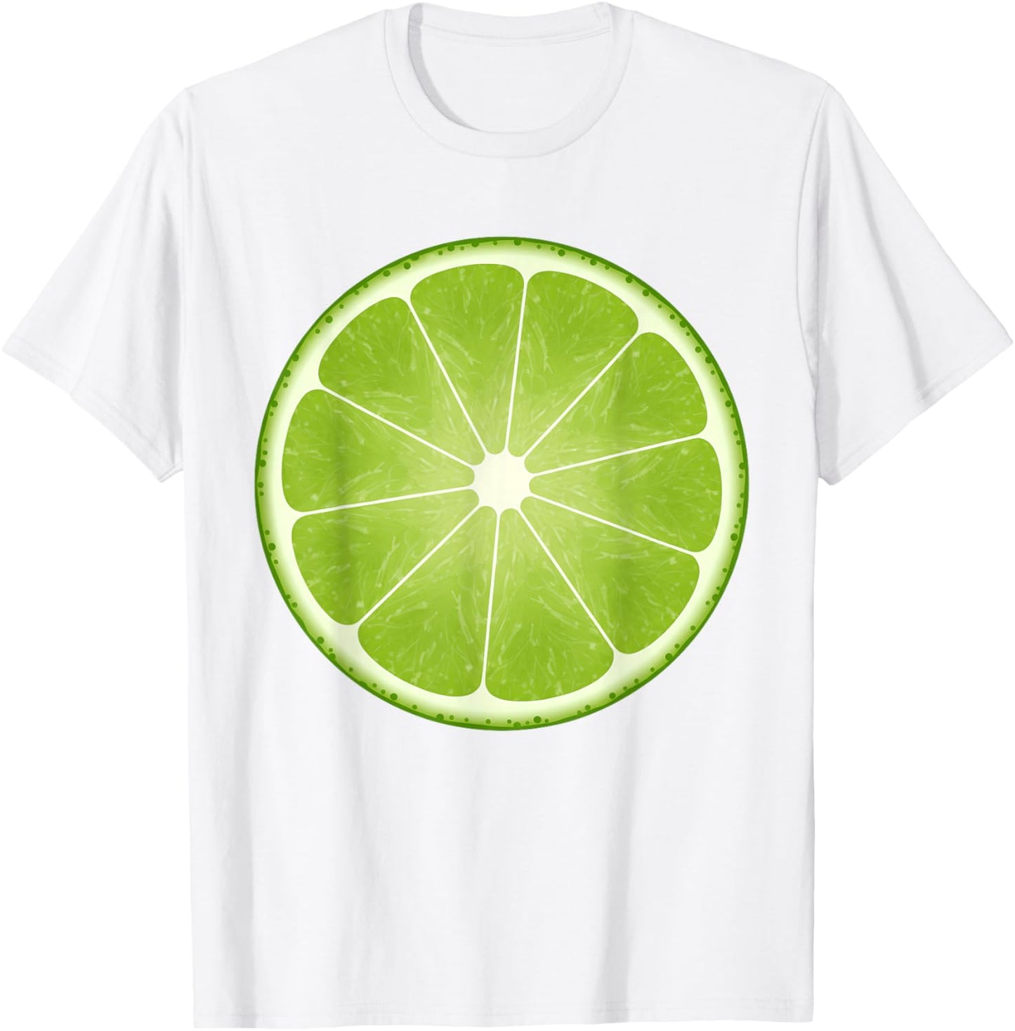 Lime Slice Costume Halloween Fruit Salad Lover T-Shirt - T-Shirt | White