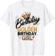 Golden Birthday Girl Era Women Kids Groovy T-Shirt - T-Shirt | White