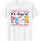 100 Days of Pre-K Teachers 100th Day of Preschool Girls Kids T-Shirt - T-Shirt | White