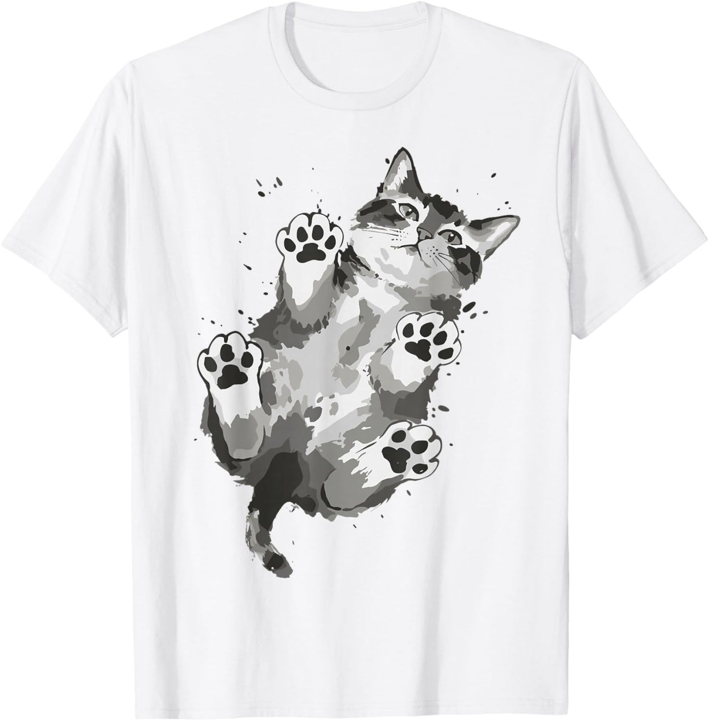 Cute Cat Paw T-Shirt - T-Shirt | White