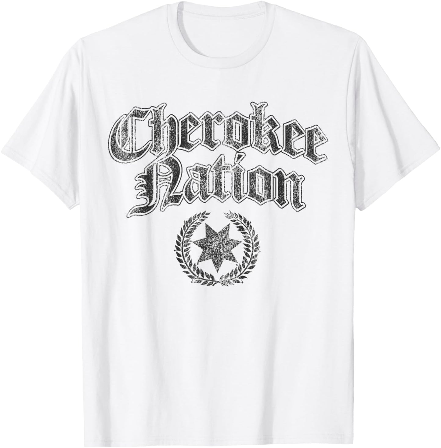 Vintage Cherokee Nation Native American Indian T-Shirt - T-Shirt | White