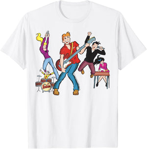 Archie Comics The Archies Rock Band Jamming T-Shirt - T-Shirt | White