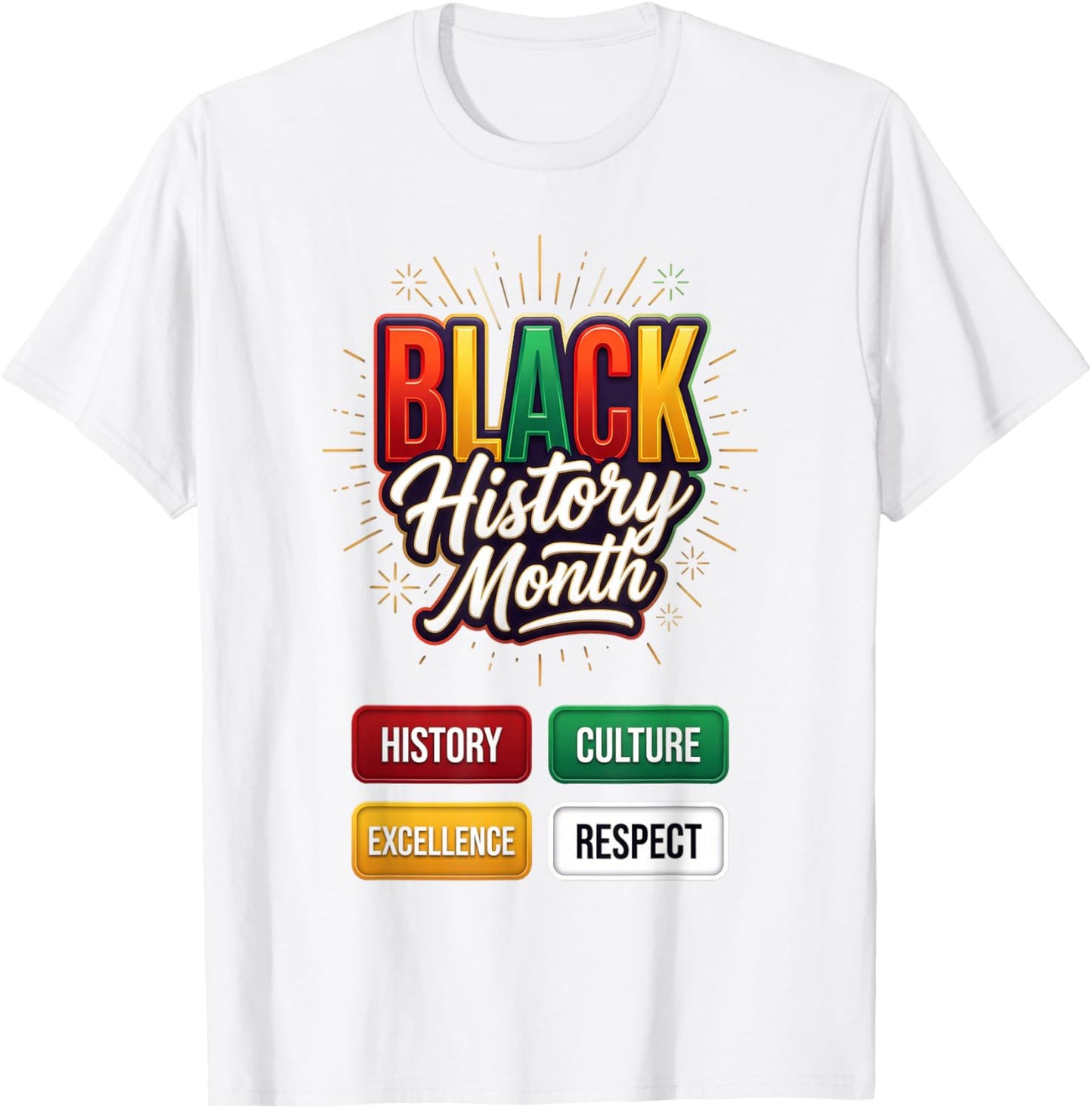 Black History Month Africa African Kids T-Shirt - T-Shirt | White