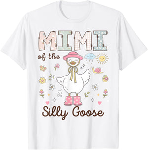 Mimi of The Silly Goose First Birthday Girl Family T-Shirt - T-Shirt | White